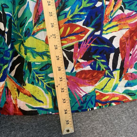 Lauren Ralph Lauren Dress Womens Large Swim Coverup Tropical Beach Pool Travel L - Picture 9 of 9